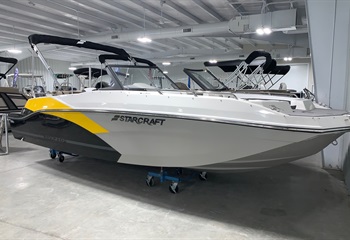 2025 Starcraft SVX 210 Yellow/Quicksilver/Black Boat